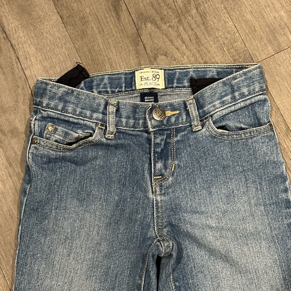 Place girls skinny stretch jeans size 6x-7 - Picture 2 of 10